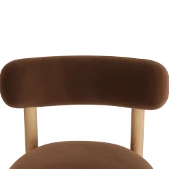 Munk Velvet Dining Chair - White Oak and Hale Earth