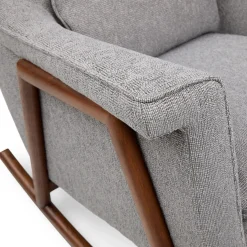Munni 31" Rocking Lounge Chair - Cloudburst Gray