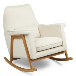 Munni 31" Rocking Lounge Chair - Oleander White