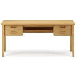 Munson 67" Storage Desk - Natural Oak