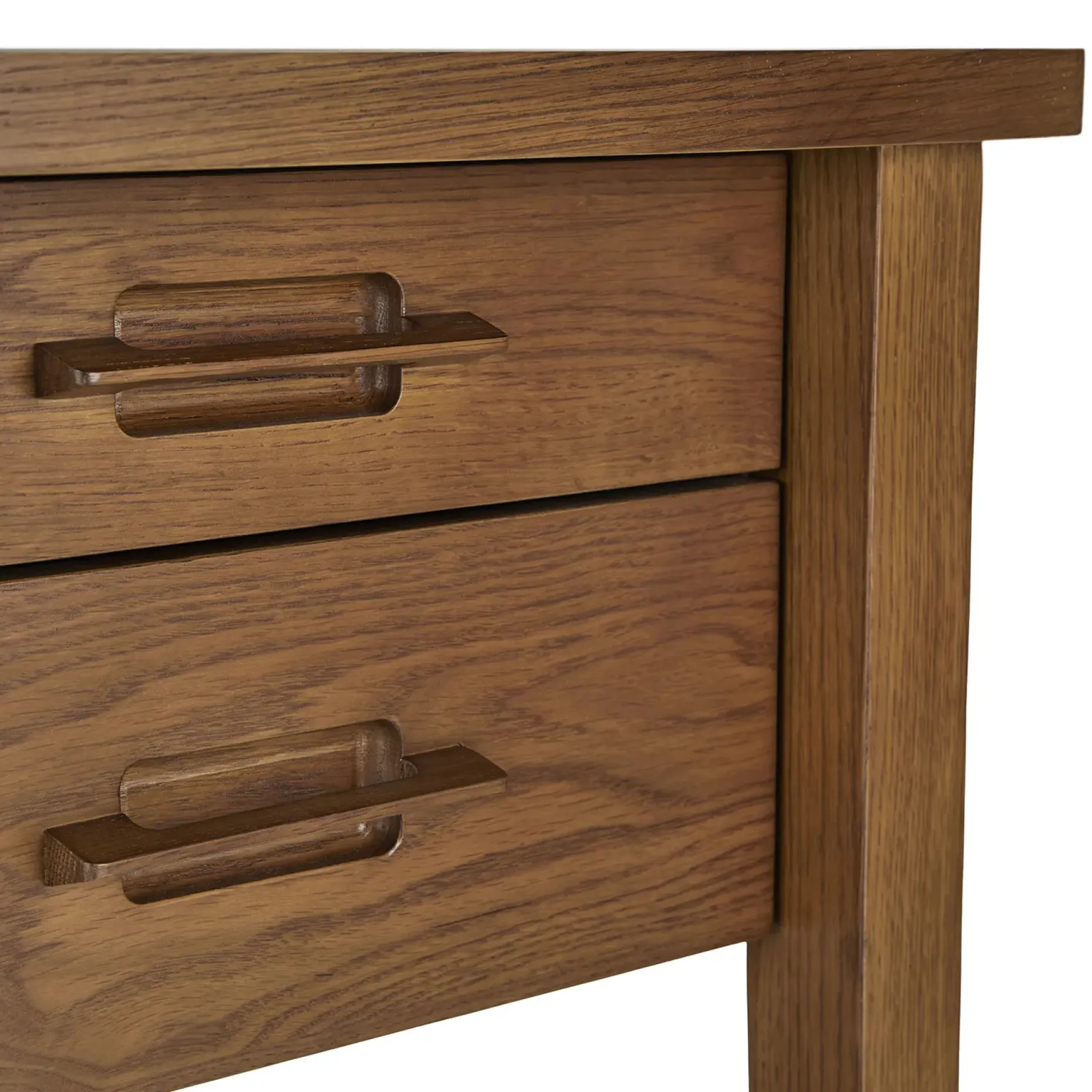 Munson 67" Storage Desk - Smoked Oak