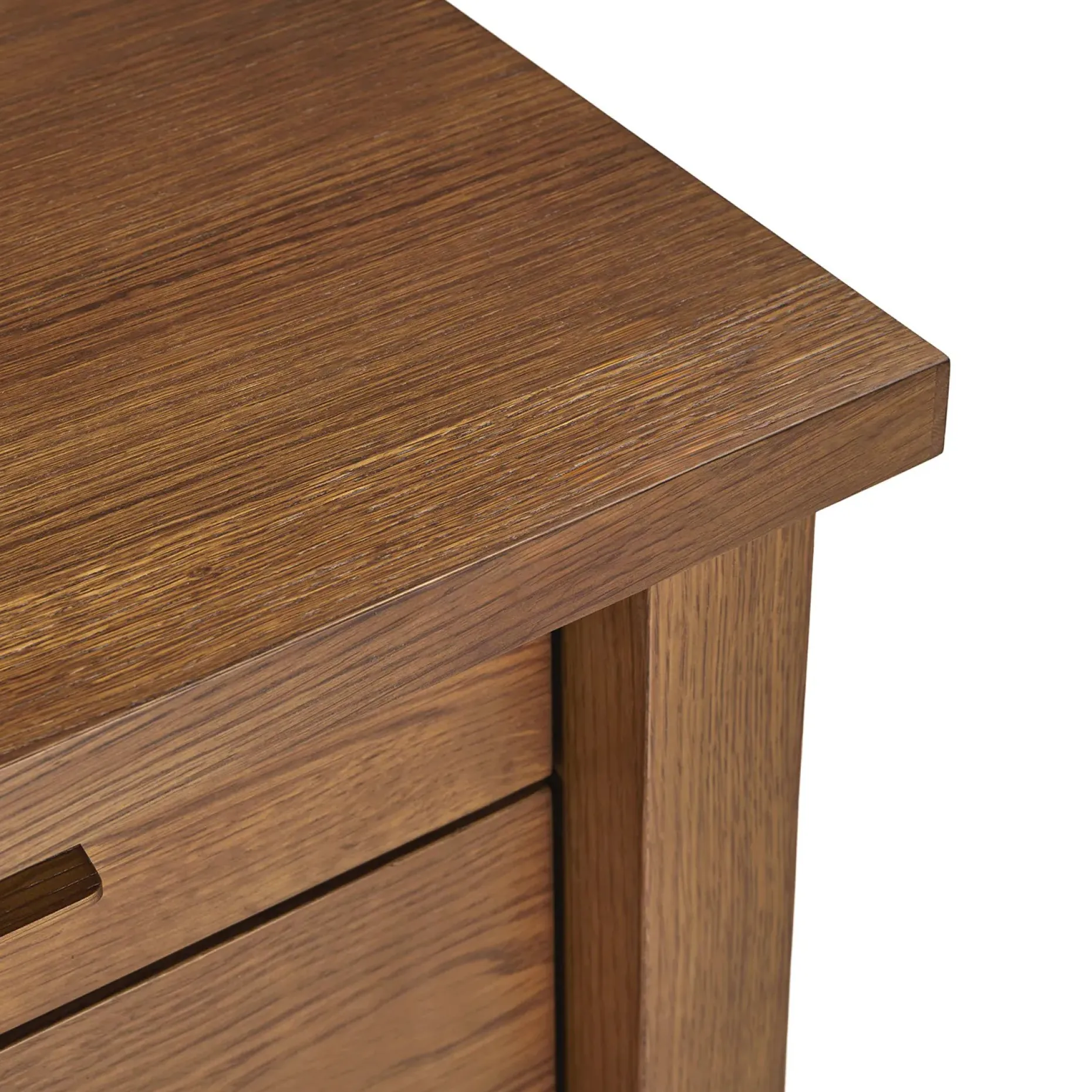 Munson 67" Storage Desk - Smoked Oak