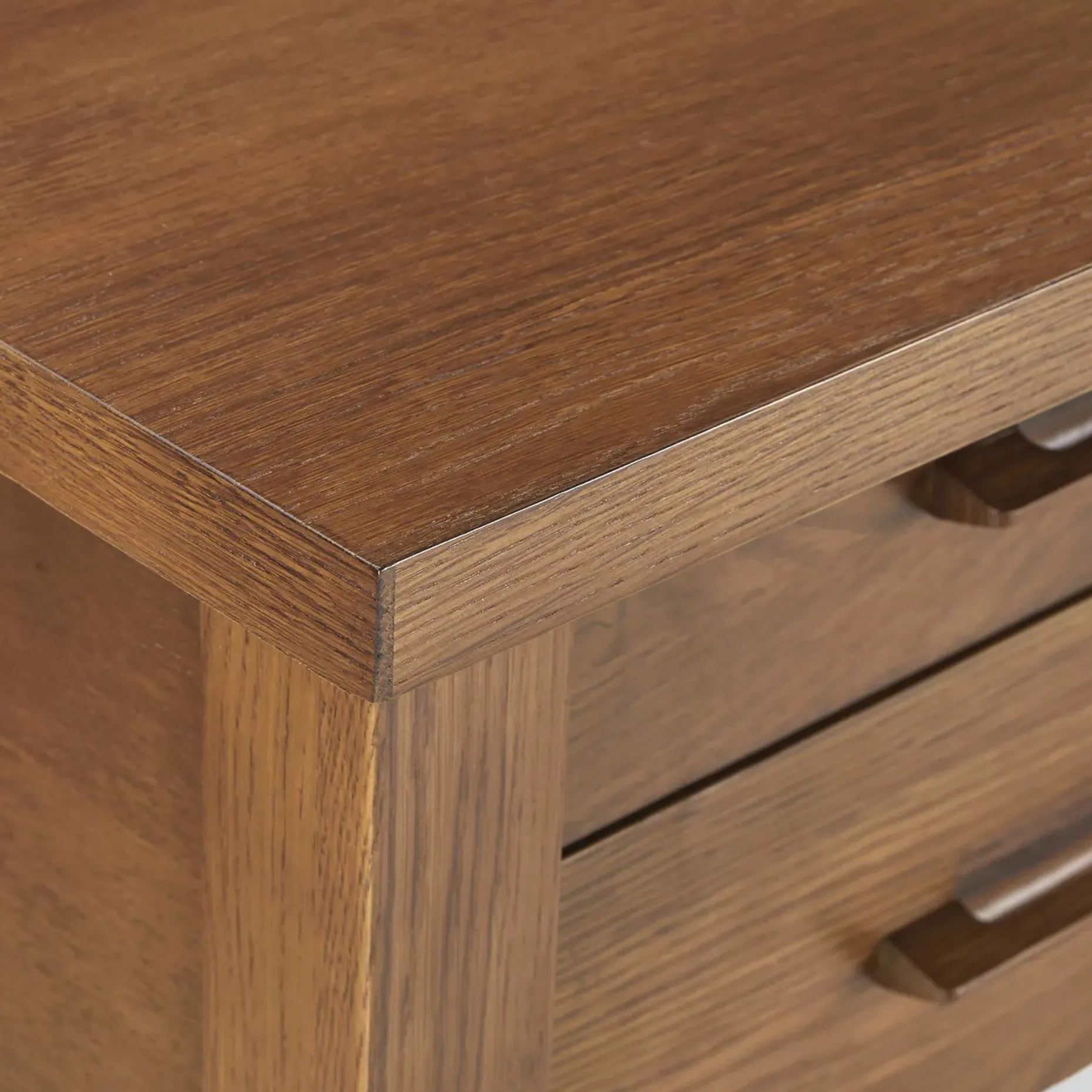 Munson 67" Storage Desk - Smoked Oak