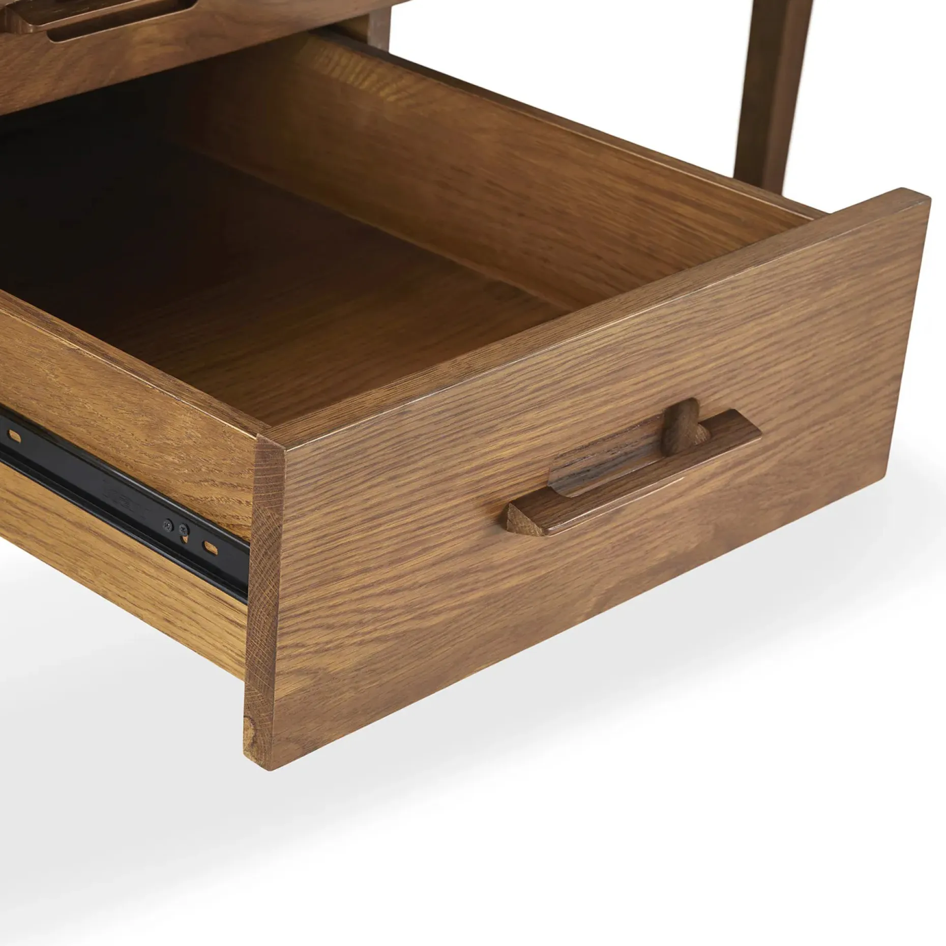 Munson 67" Storage Desk - Smoked Oak