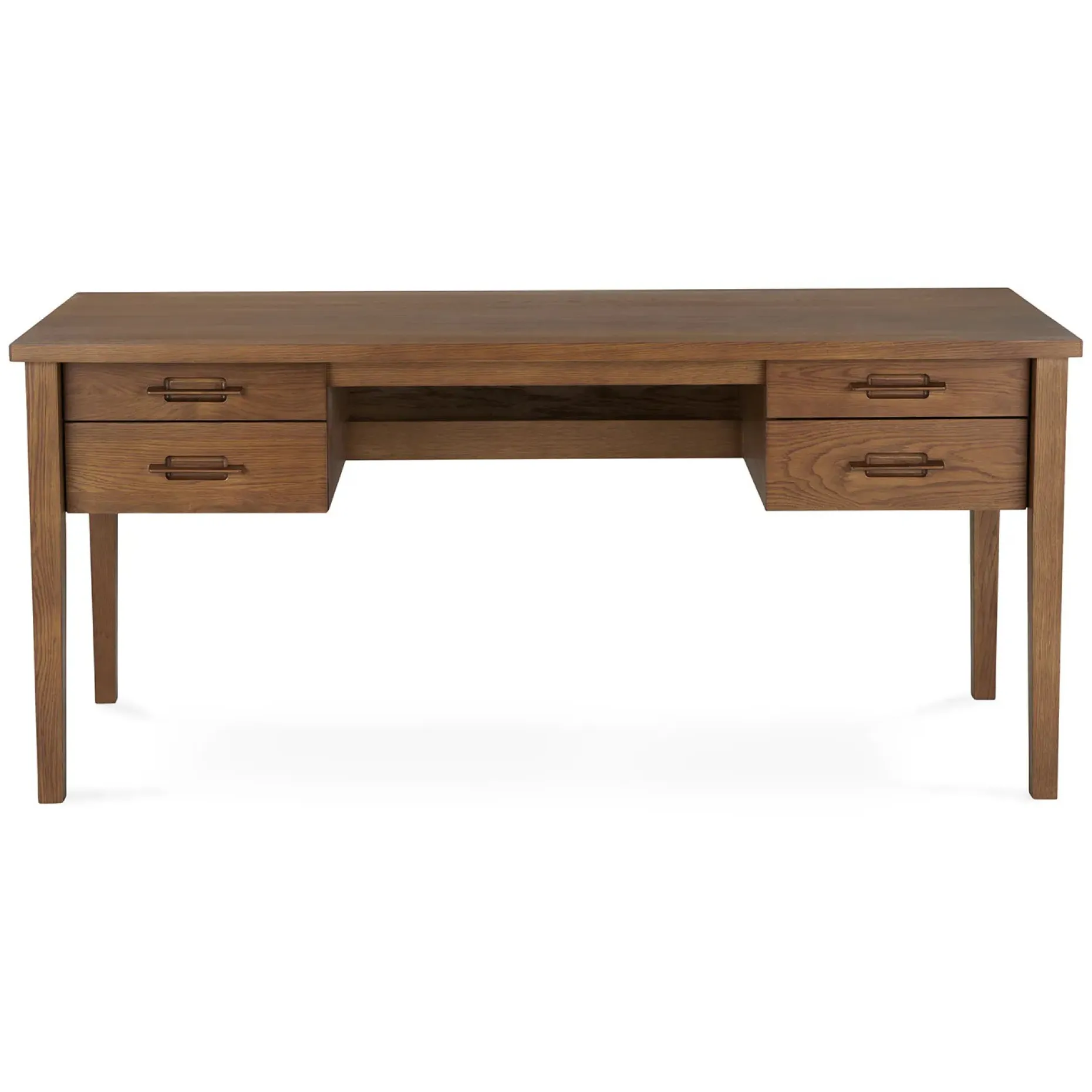 Munson 67" Storage Desk - Smoked Oak