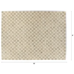 Murray 8 x 10 Wool Rug - Checkered Gray