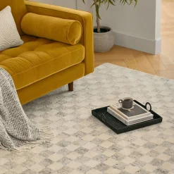 Murray 8 x 10 Wool Rug - Checkered Gray