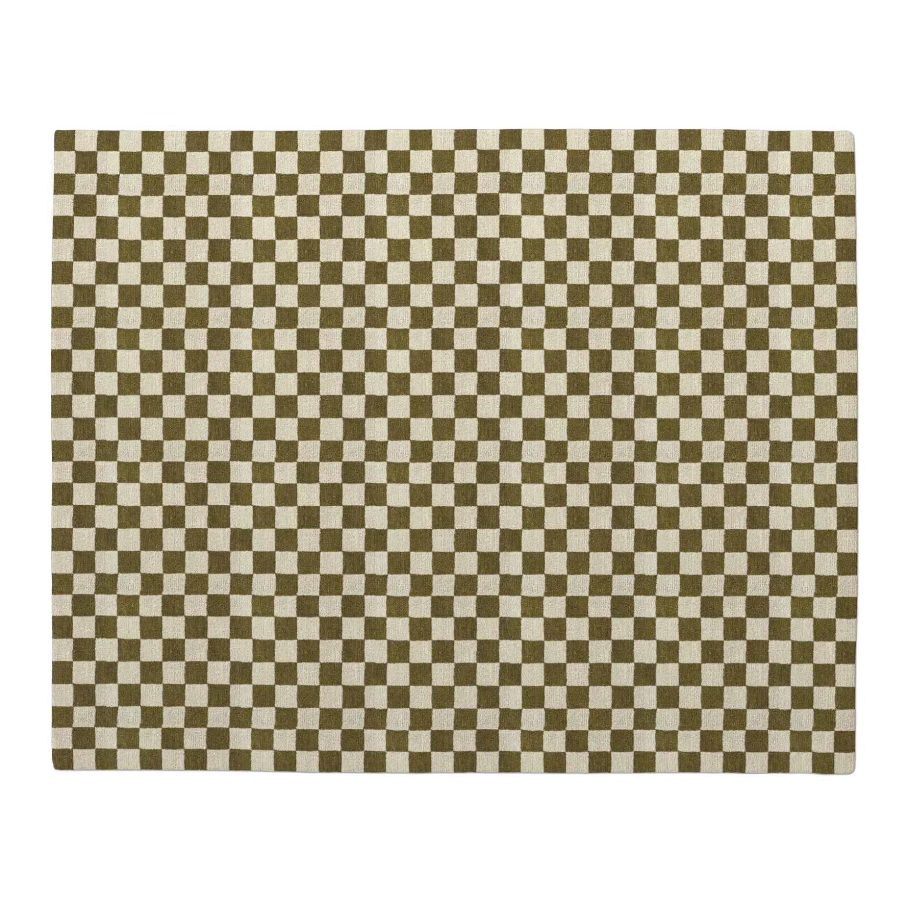 Murray 8 x 10 Wool Rug - Checkered Green