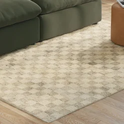 Murray 5 x 8 Wool Rug - Checkered Gray