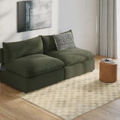 Murray 5 x 8 Wool Rug - Checkered Gray