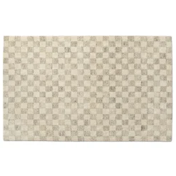 Murray 5 x 8 Wool Rug - Checkered Gray