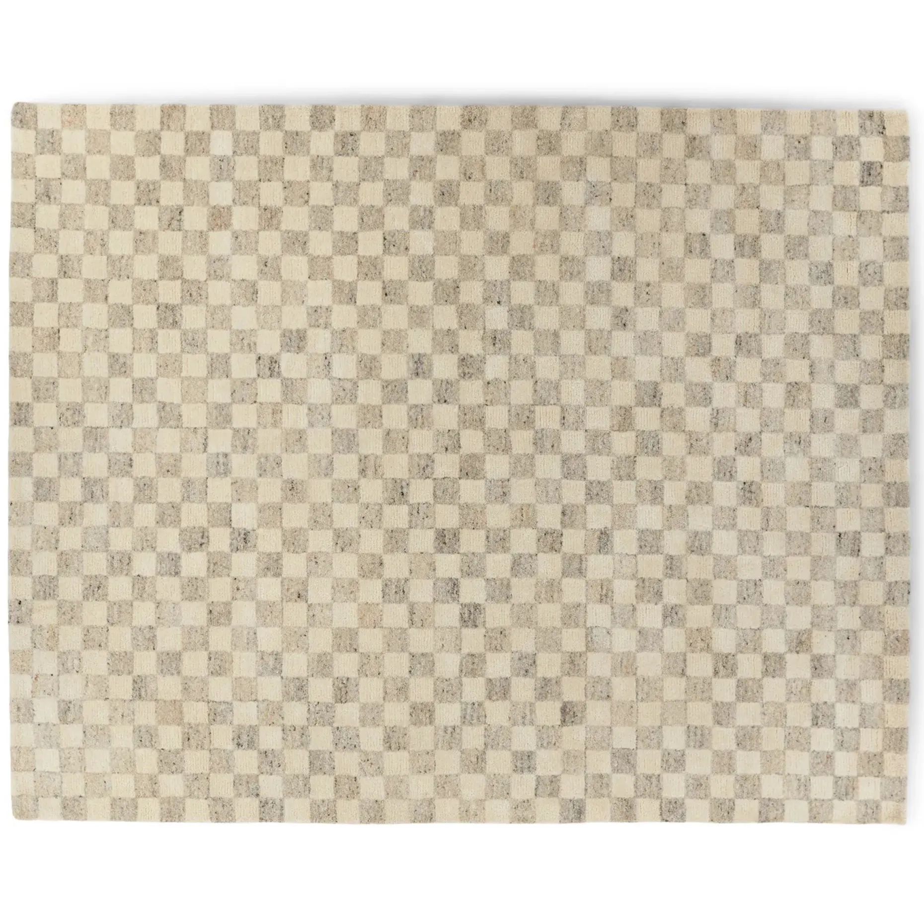 Murray 9 x 12 Wool Rug - Checkered Gray