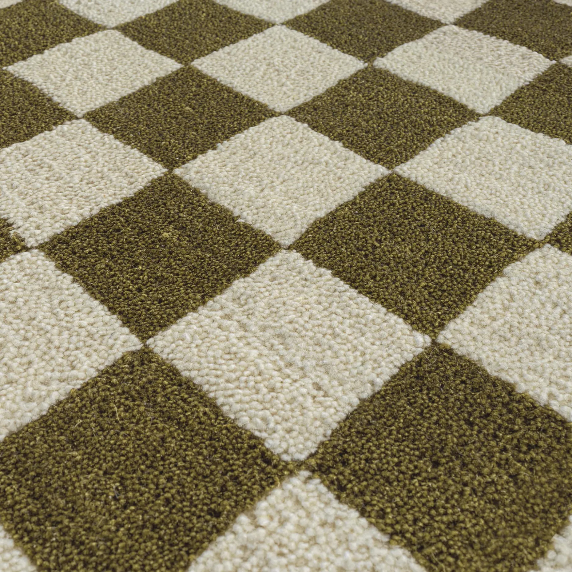 Murray 9 x 12 Wool Rug - Checkered Green