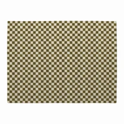 Murray 9 x 12 Wool Rug - Checkered Green