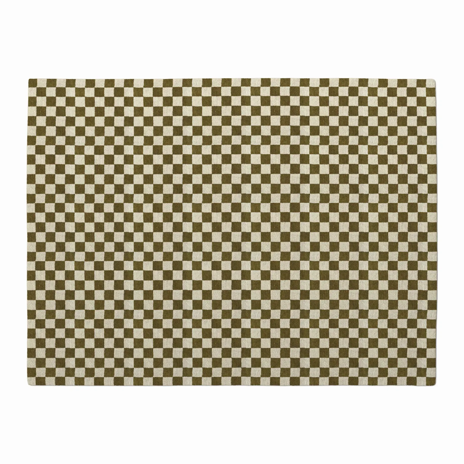 Murray 9 x 12 Wool Rug - Checkered Green