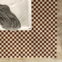 Murray 9 x 12 Wool Rug - Checkered Rust