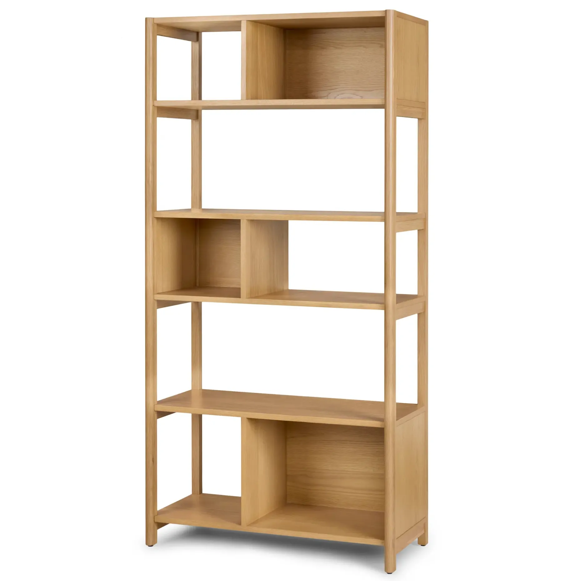 Mysen 34" Bookcase, Tall - Natural Oak