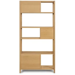 Mysen 34" Bookcase, Tall - Natural Oak