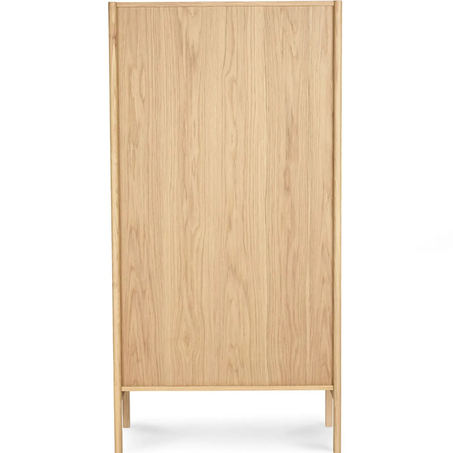 Mysen 35.5" Glass Cabinet - Natural Oak