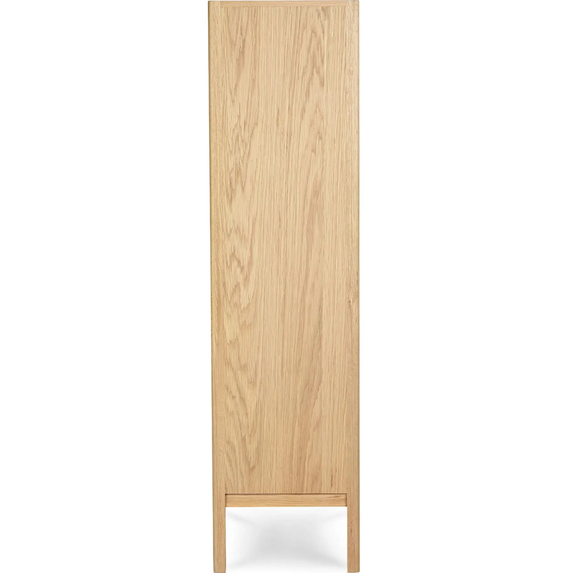 Mysen 35.5" Glass Cabinet - Natural Oak