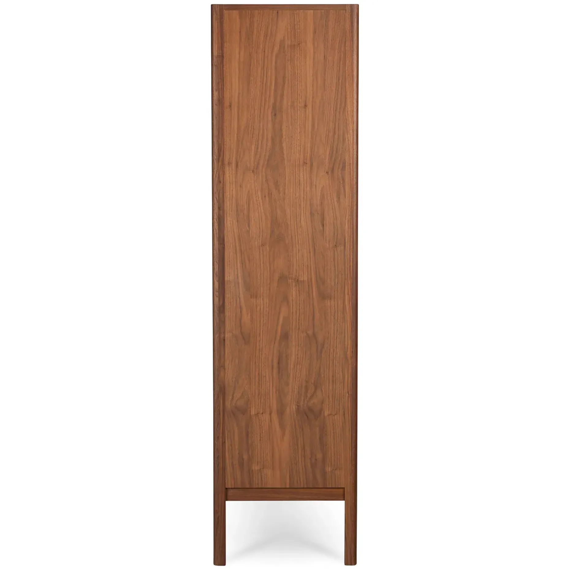 Mysen 35.5" Glass Cabinet - Walnut