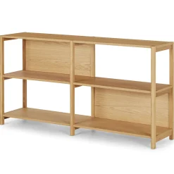 Mysen 64" Shelving Unit, Short - Natural Oak