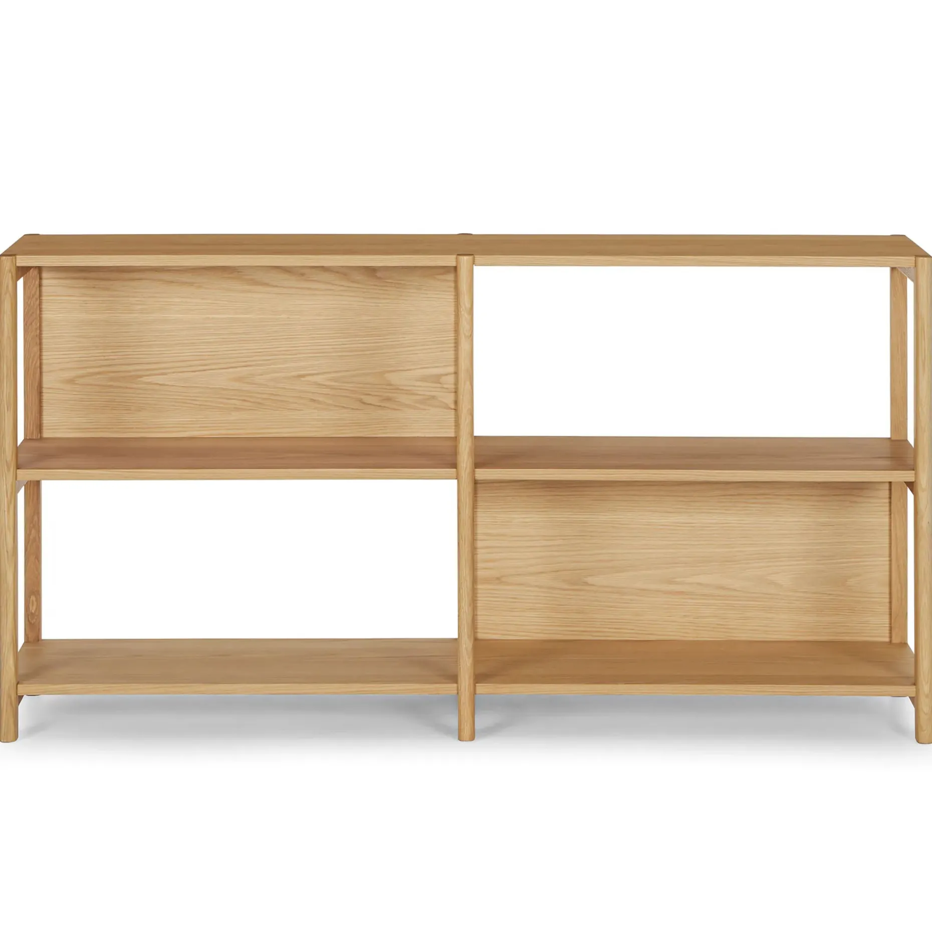 Mysen 64" Shelving Unit, Short - Natural Oak