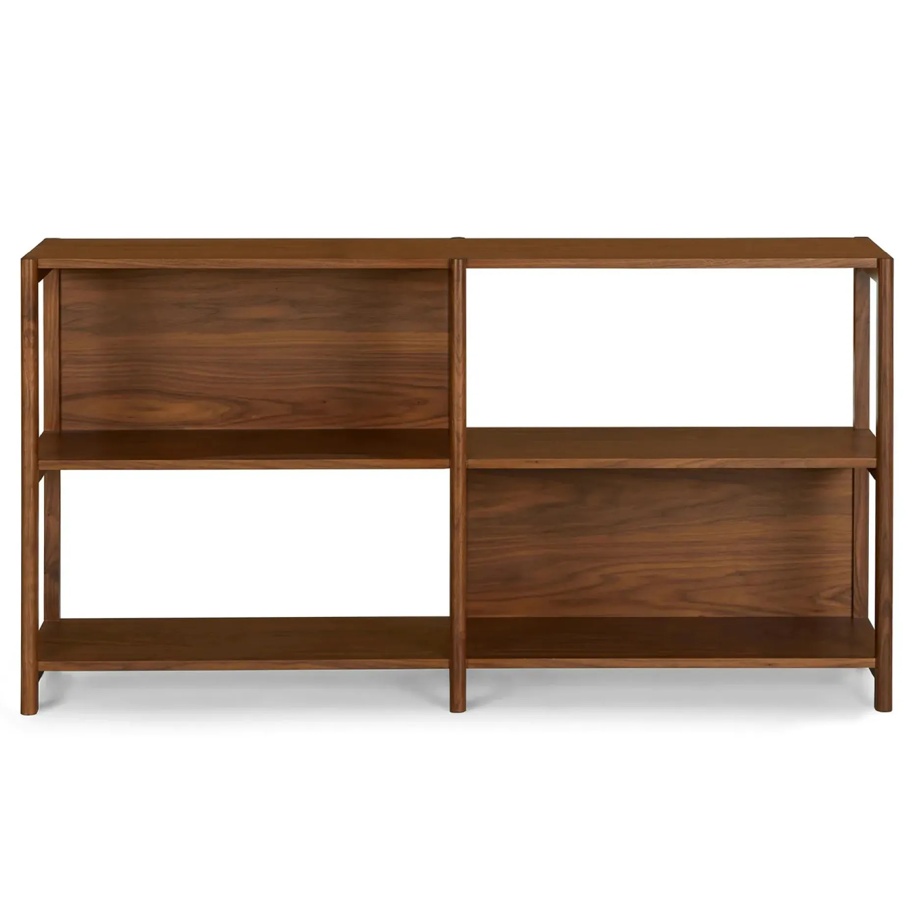 Mysen 64" Shelving Unit, Short - Walnut