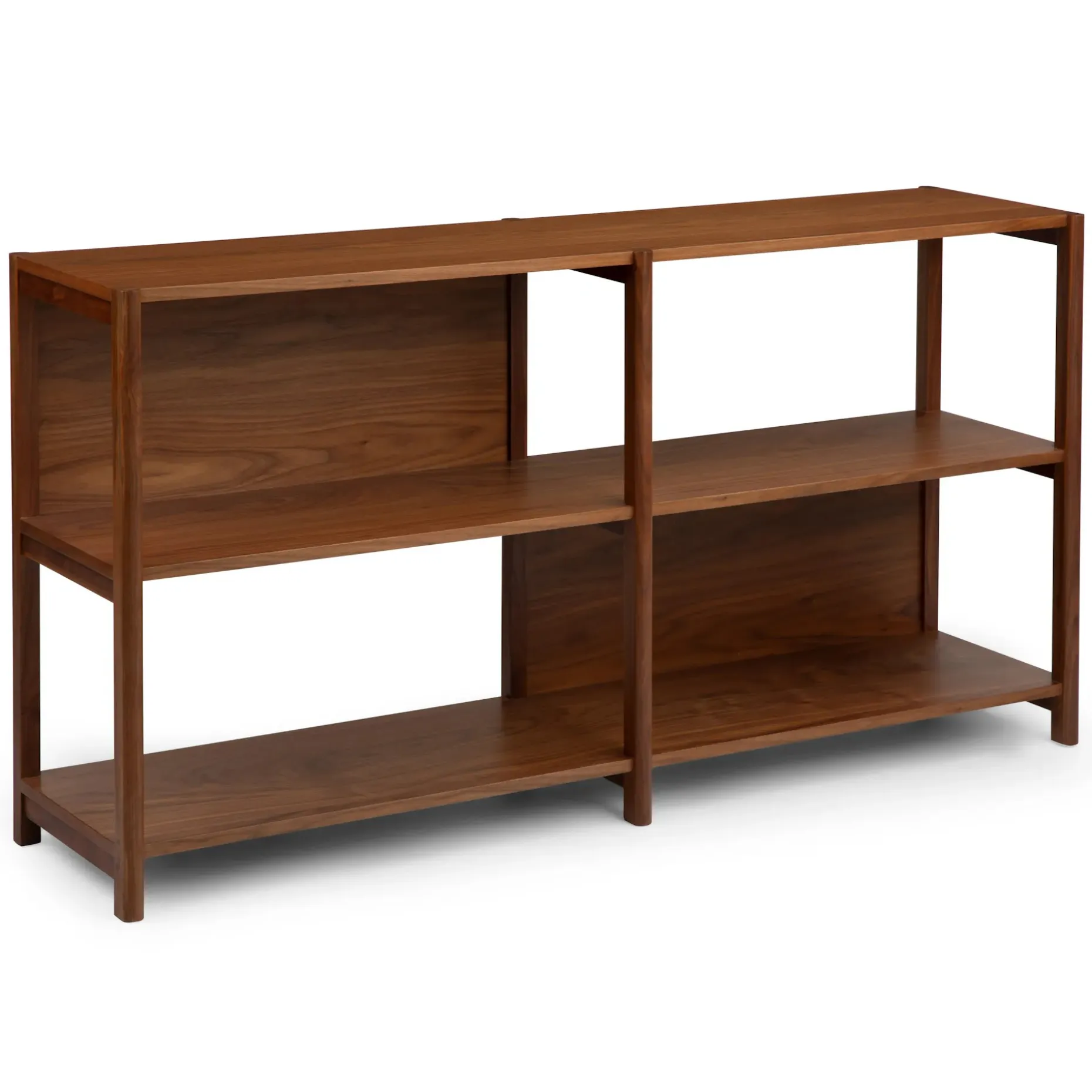Mysen 64" Shelving Unit, Short - Walnut