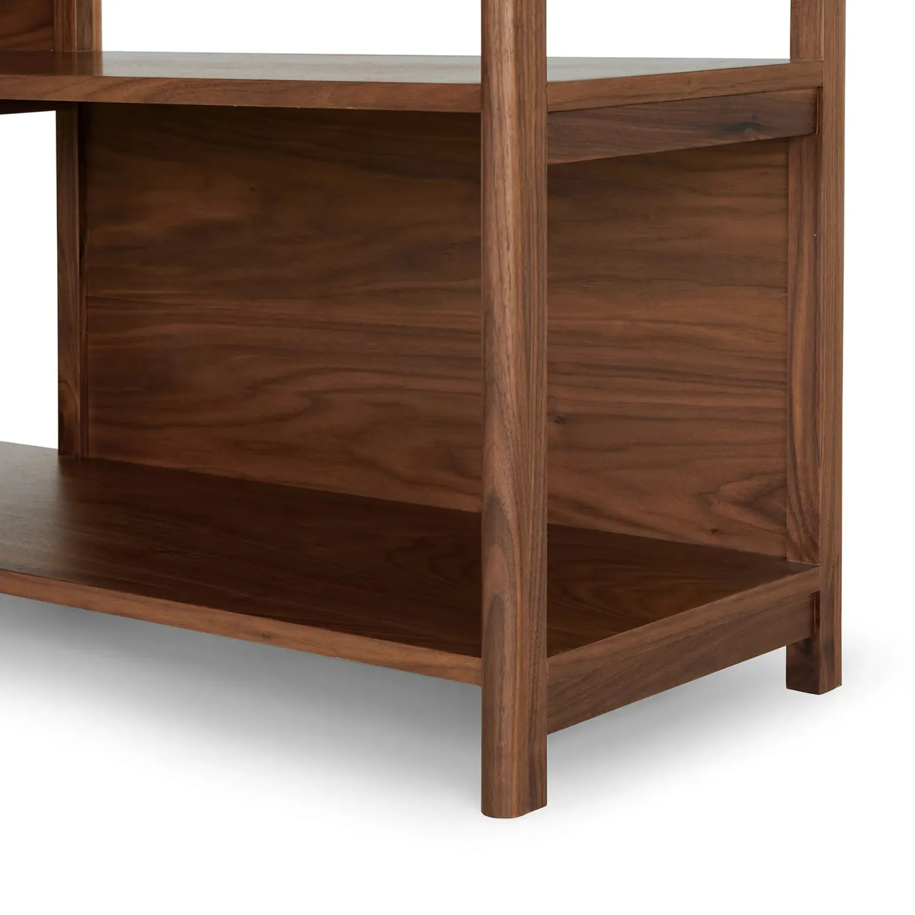 Mysen 64" Shelving Unit, Short - Walnut