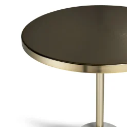 Narro Marble Side Table - Brass