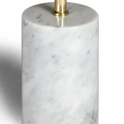 Narro Marble Side Table - Brass