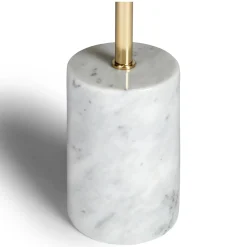 Narro Marble Side Table - Brass