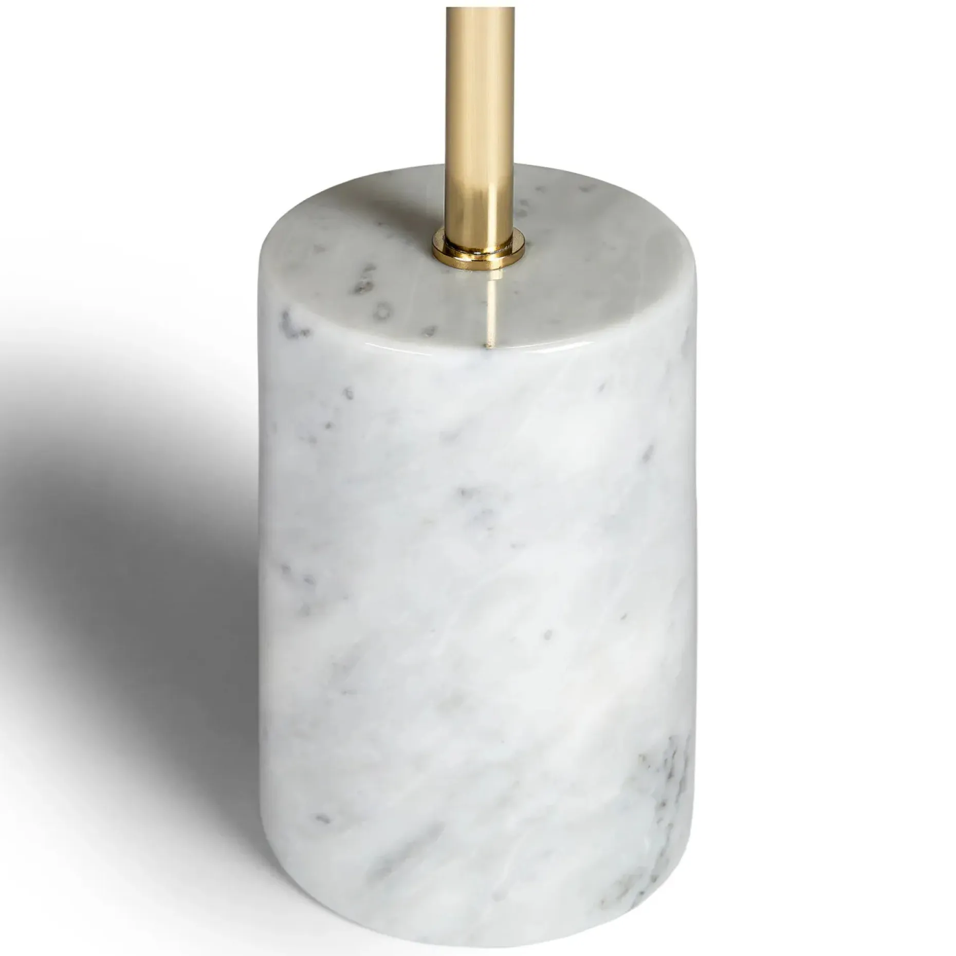 Narro Marble Side Table - Brass