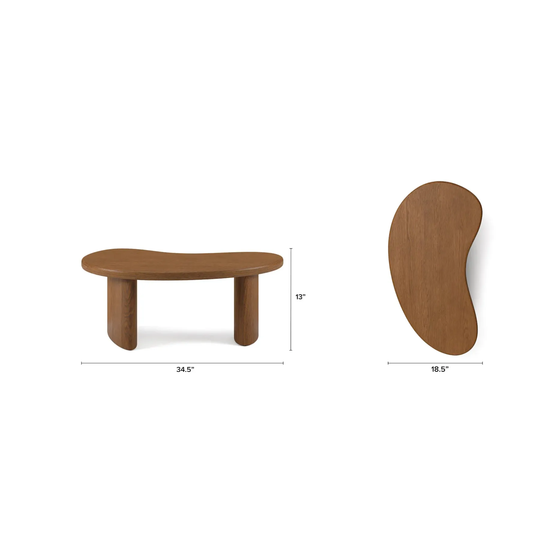 Neah 49" Nesting Coffee Table Set - Smoked Oak