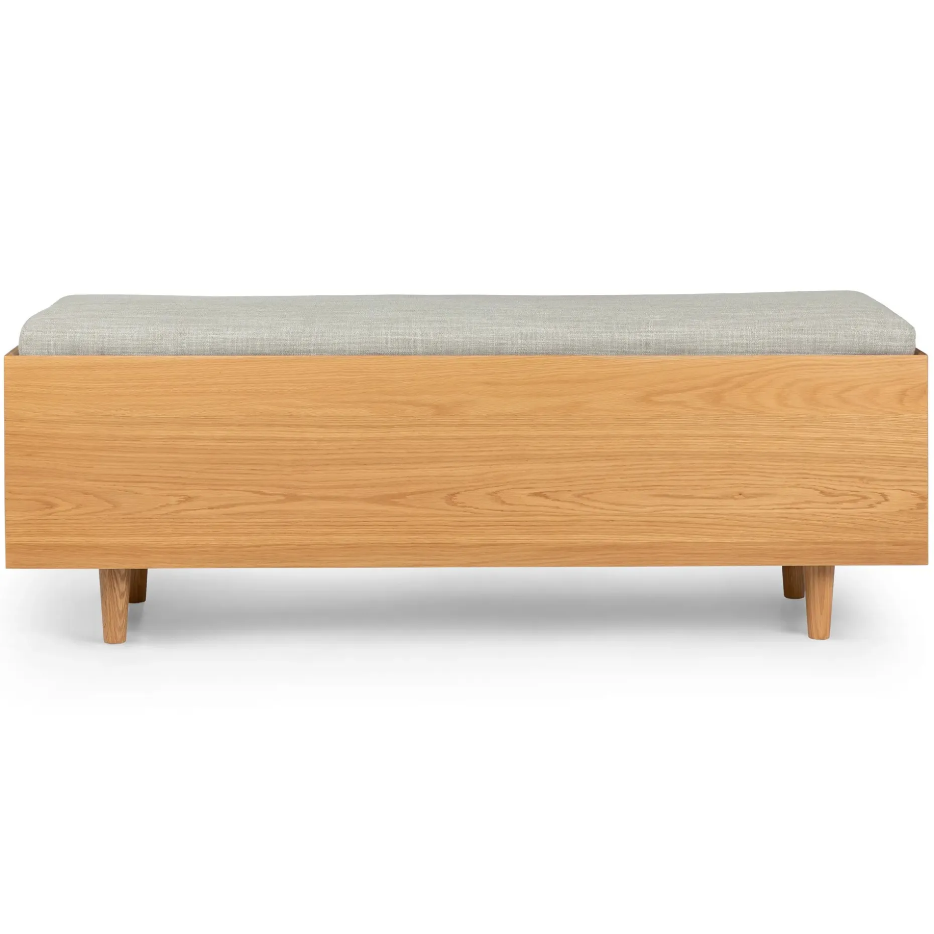 Nederin 55.5" Bench - Oak and Rain Cloud Gray