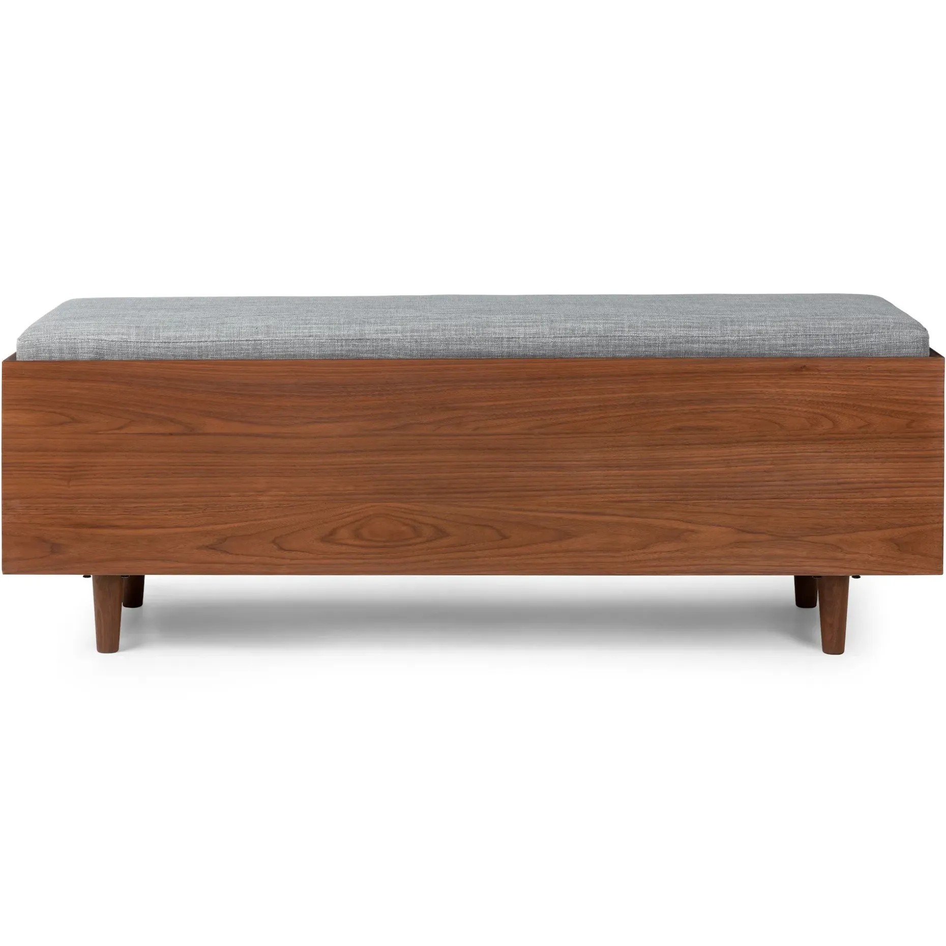 Nederin 55.5" Bench - Walnut and Pebble Gray