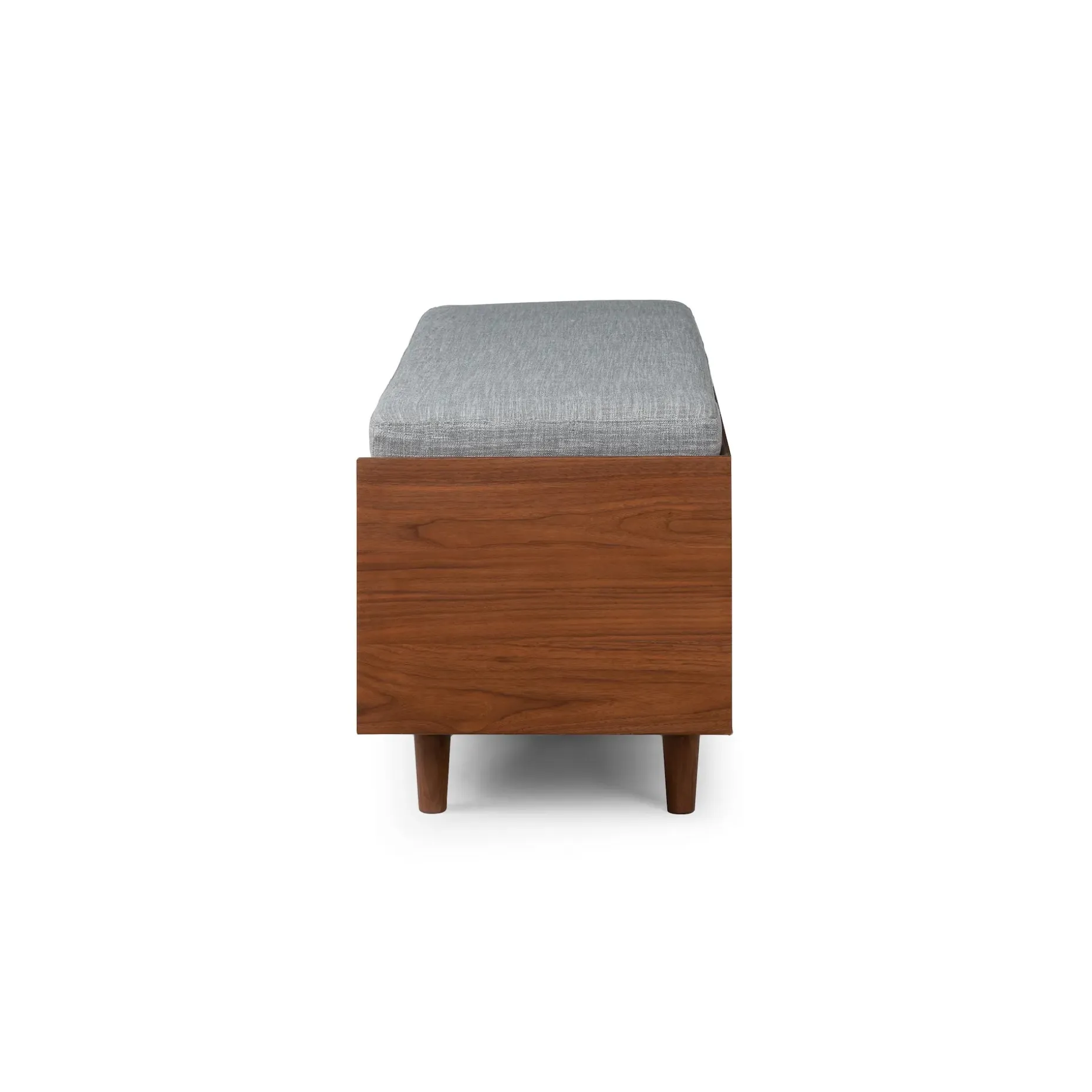 Nederin 55.5" Bench - Walnut and Pebble Gray