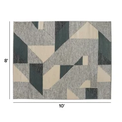 Nelsa 8 x 10 Rug - Geo Blue