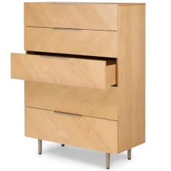 Nera 5-Drawer Chest - Oak