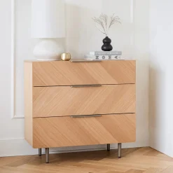 Nera 3-Drawer Chest - Oak