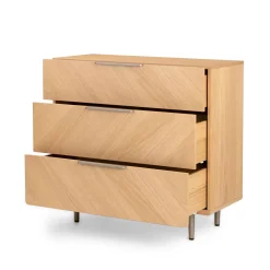 Nera 3-Drawer Chest - Oak
