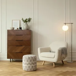 Nera 5-Drawer Chest - Walnut