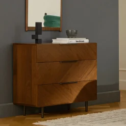Nera 3-Drawer Chest - Walnut