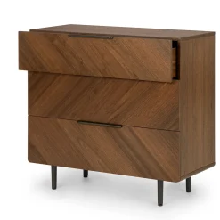 Nera 3-Drawer Chest - Walnut