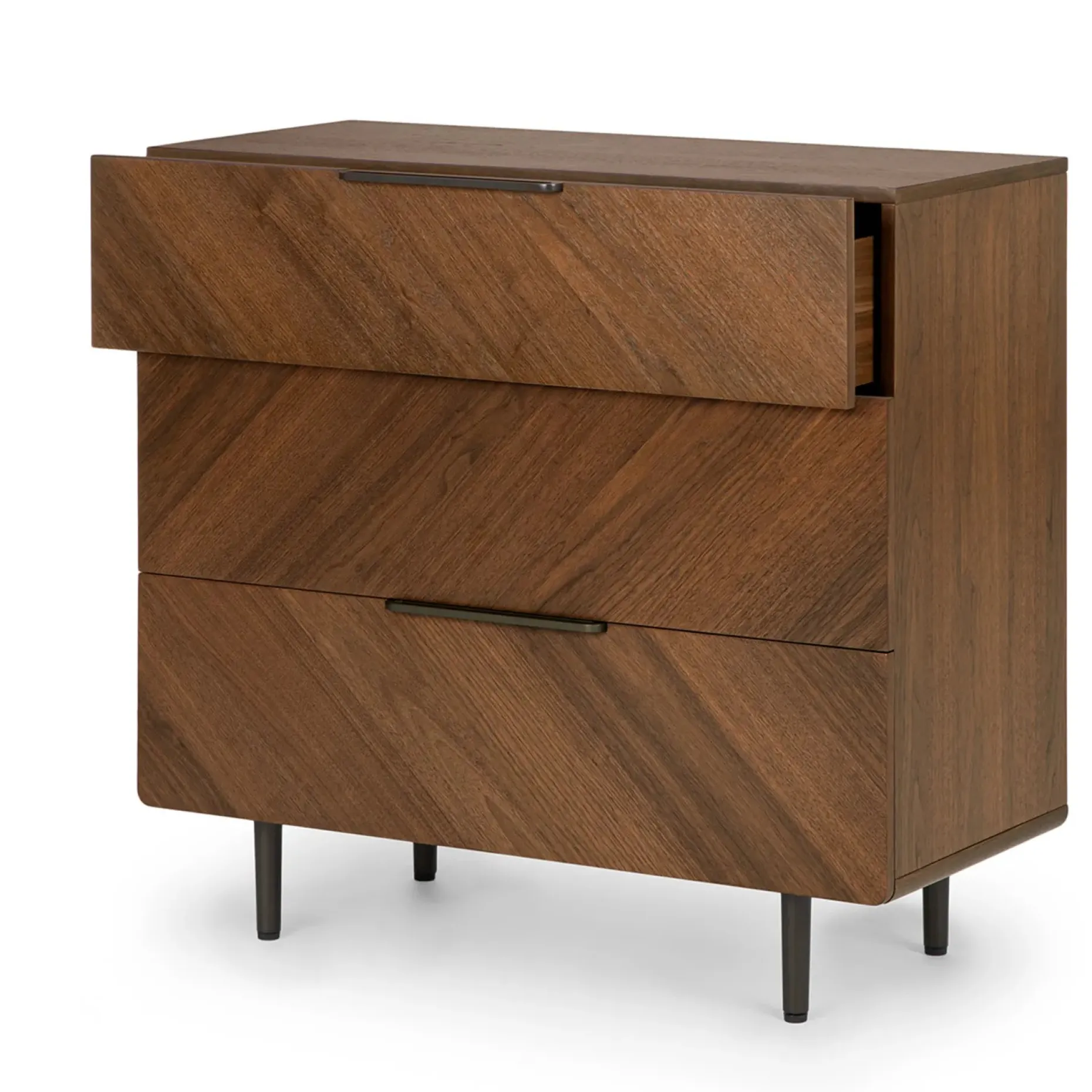 Nera 3-Drawer Chest - Walnut