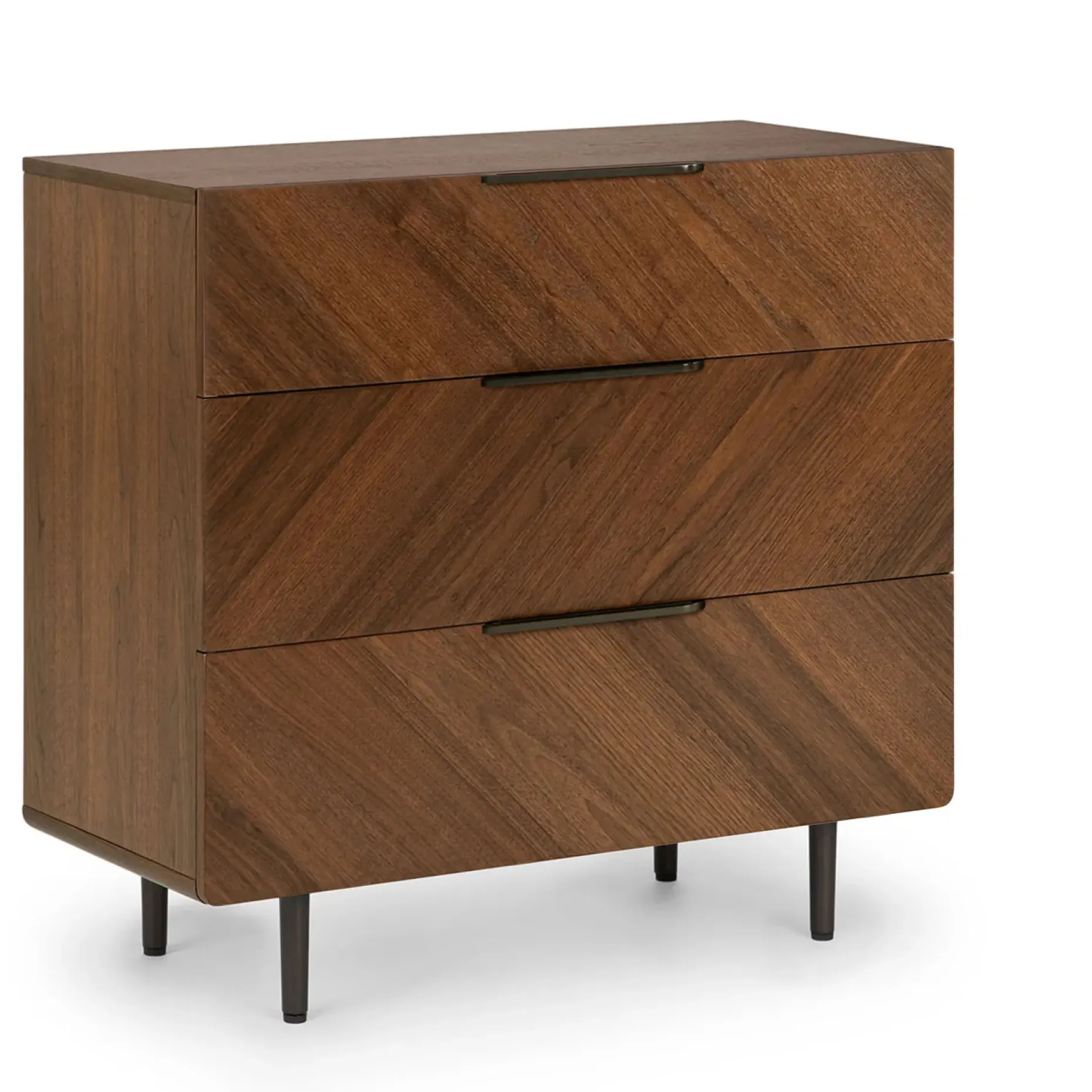 Nera 3-Drawer Chest - Walnut