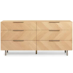 Nera 6-Drawer Double Dresser - Oak