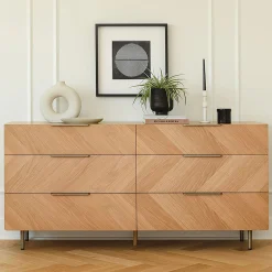 Nera 6-Drawer Double Dresser - Oak