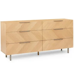 Nera 6-Drawer Double Dresser - Oak